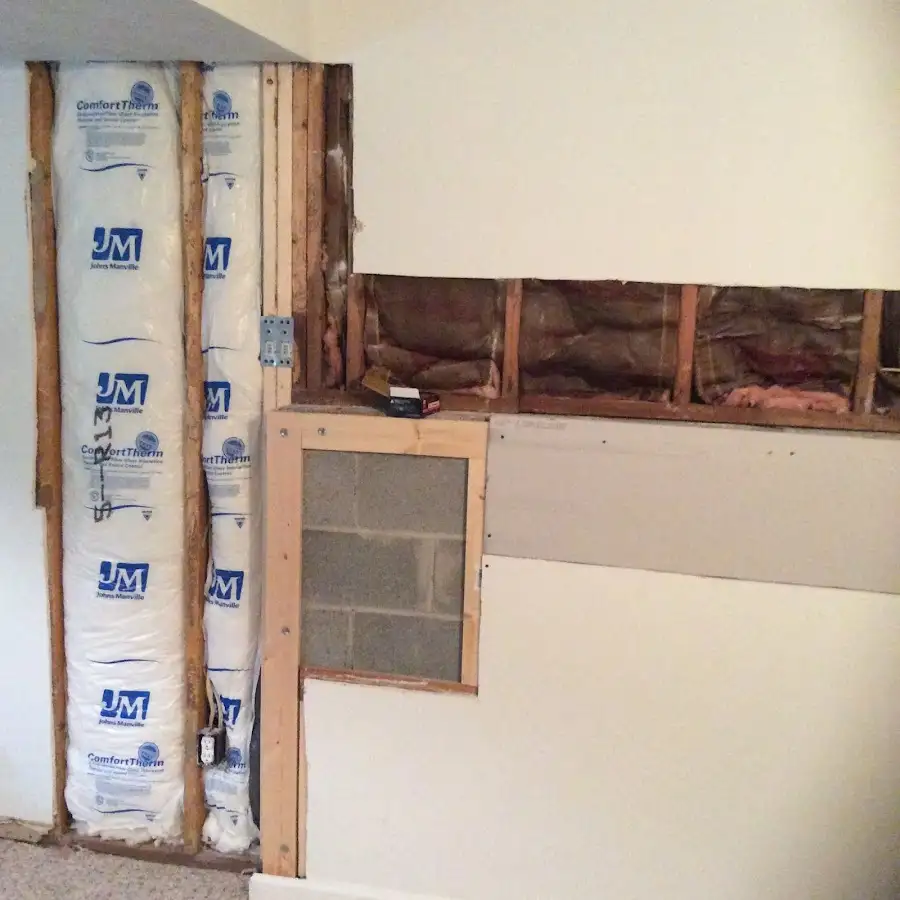 Wall insulation replacement during Contents Cleaning & Restoration in Hawthorn Woods